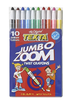Texta Zoom Jumbo Crayons 10 Pack