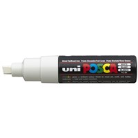 Uni Posca Marker Chisel Tip Point 8mm White
