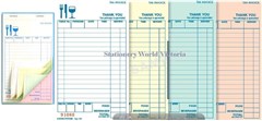 Zions Restaurant Docket Book Quadruplicate Carbonless 25 Pack