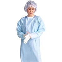 Medline Thumbs Up Polyethylene Gowns Blue XL Box 75