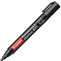 Luxor 271 Permanent Marker Chisel Black Each 12 per Box