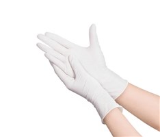 Medicom Stylus Latex Powdered Disposable Gloves White Medium Pack 100 10 per Carton